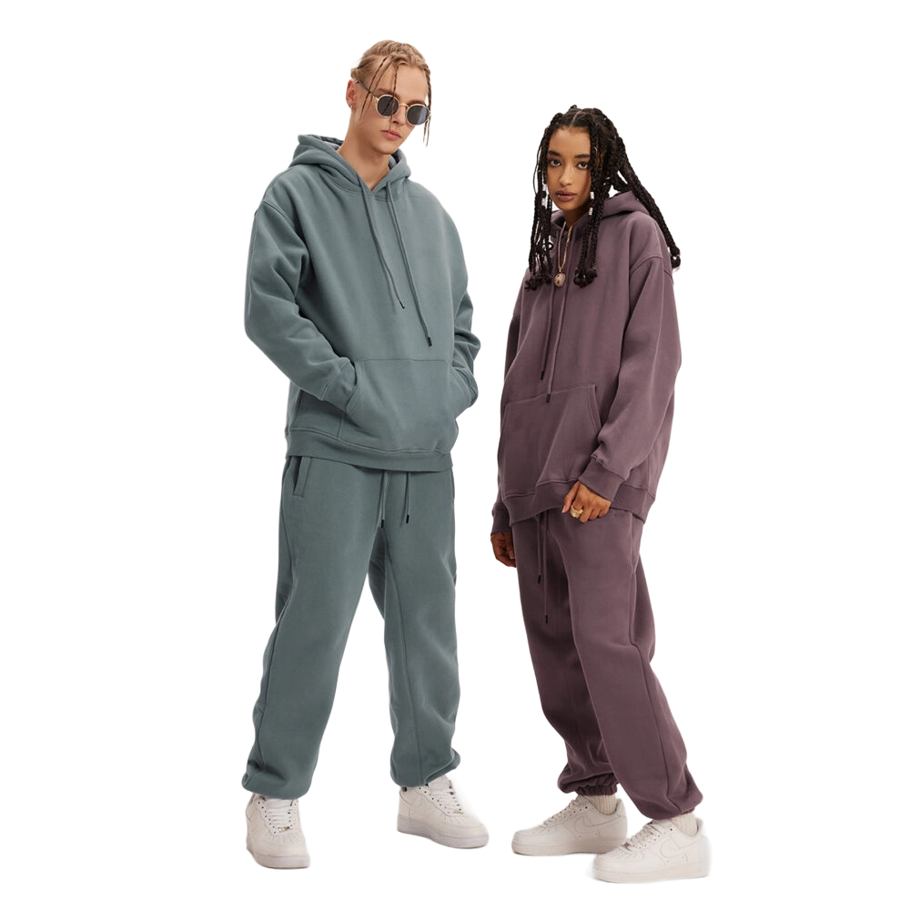 Professional models are dressed in customized clothing sets