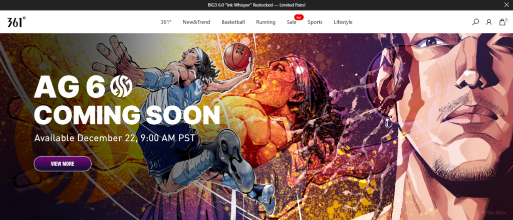 361° official website screenshot