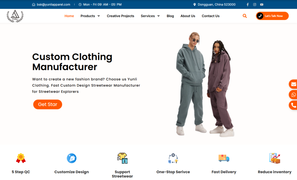 Yunliapparel - High quality clothing OEM manufacturer
