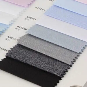 Custom fabric swatch book with labeling details